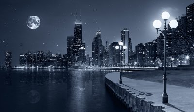фотообои Ночь в городе