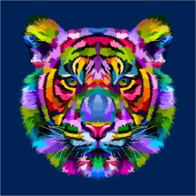 постеры Радужный тигр