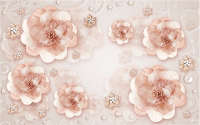фотообои Шелковые цветы
