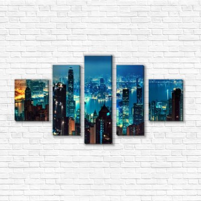 модульные картины Панорама Гонконга