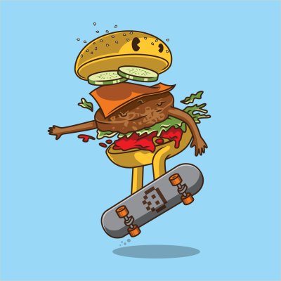 постеры Скейтбургер