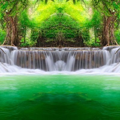 фотообои Затеряный водопад